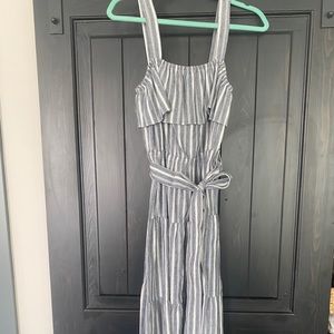 Michael Kors Blue & White Striped Dress